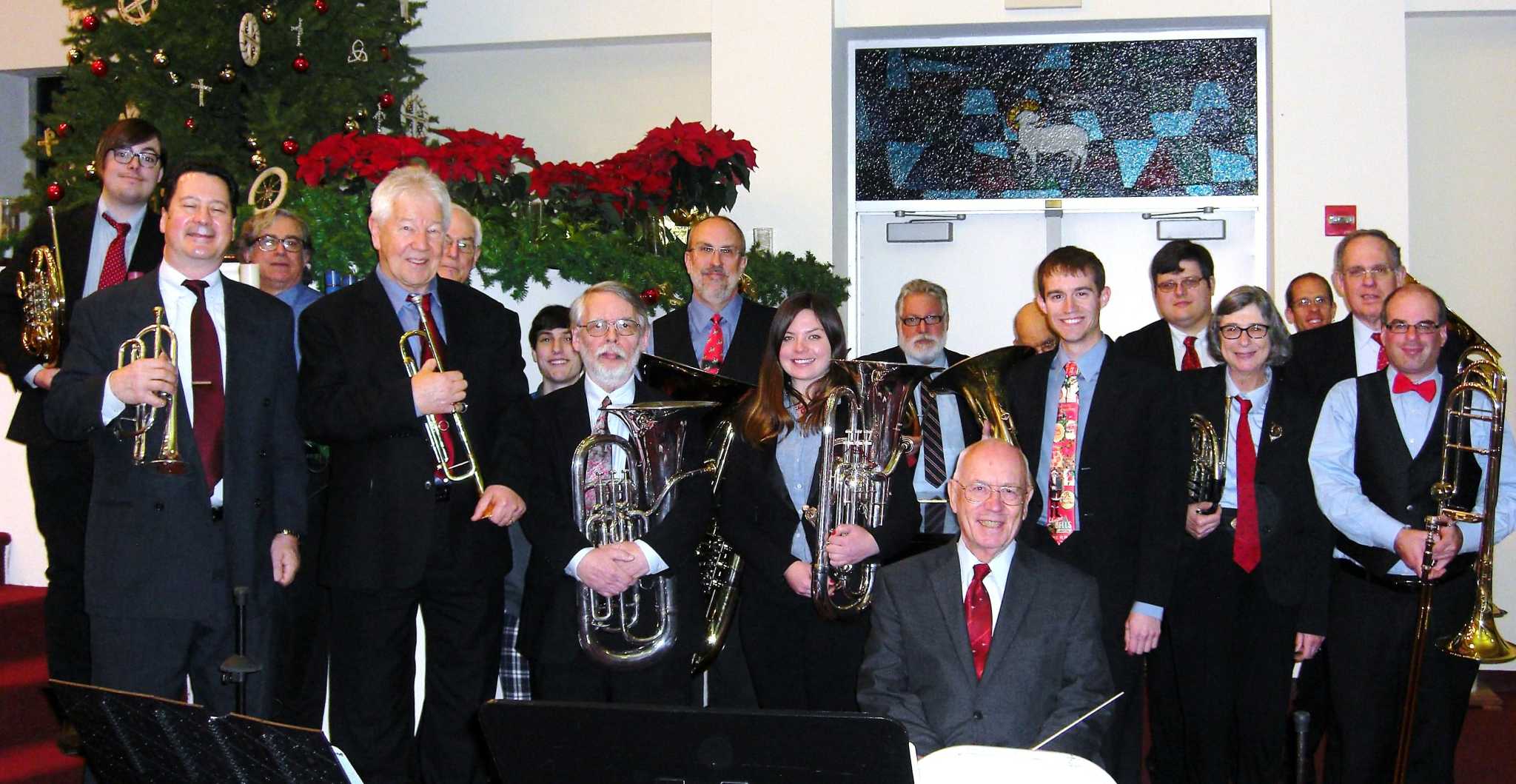 Danbury Brass Band performing Christmas concert