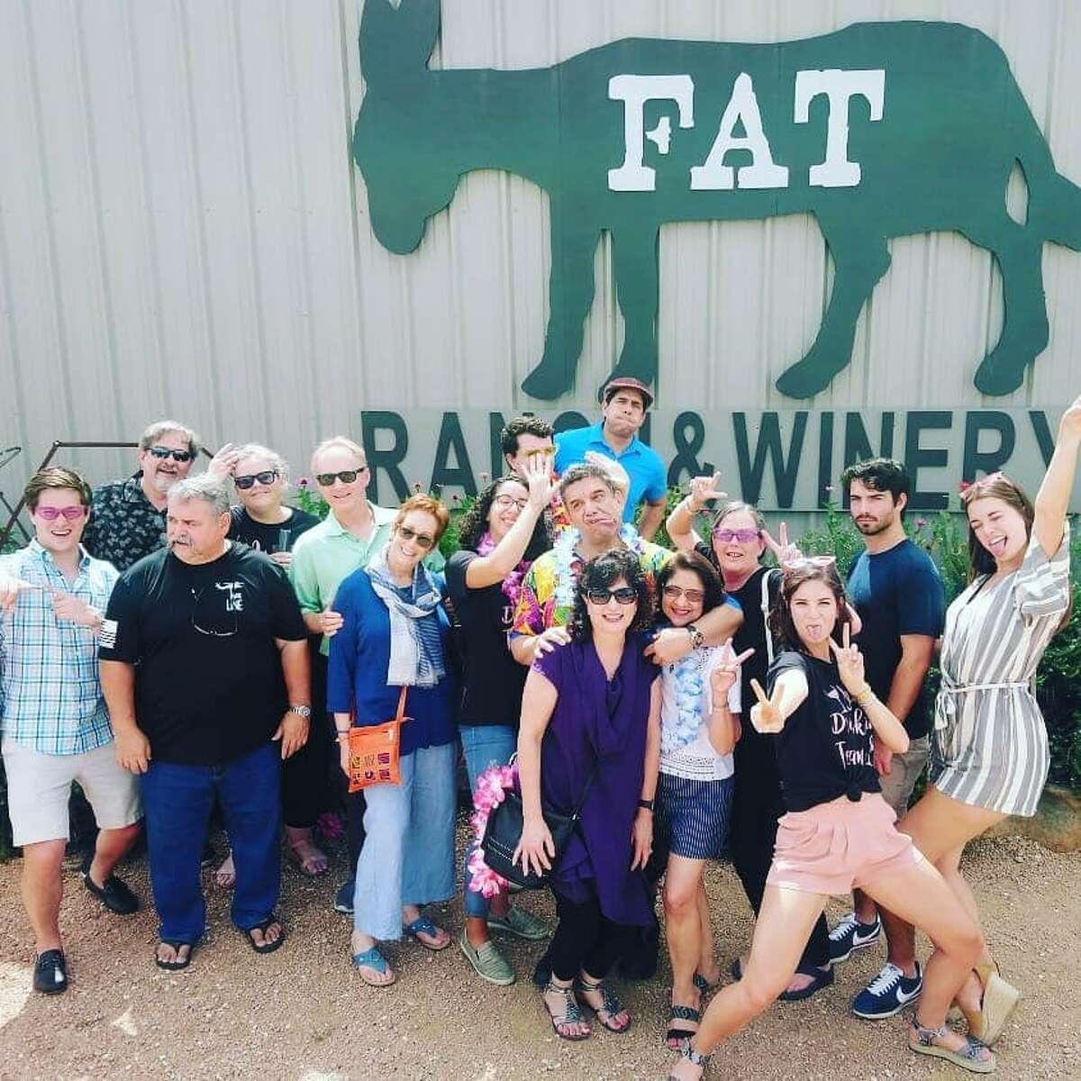 FAT ASS RANCH & WINERY  Fat Ass lives up to its name with its adorable donkey-theme branding. It's canned wined allows you to literally open a "can of whuup ass." The team also transform their grapes into frozen sangria and ships its wines to 34 U.S. states. 830-644-2300,  51 Elgin-Behrends Rd., Fredericksburg, 830-644-2300, fatasswine.com