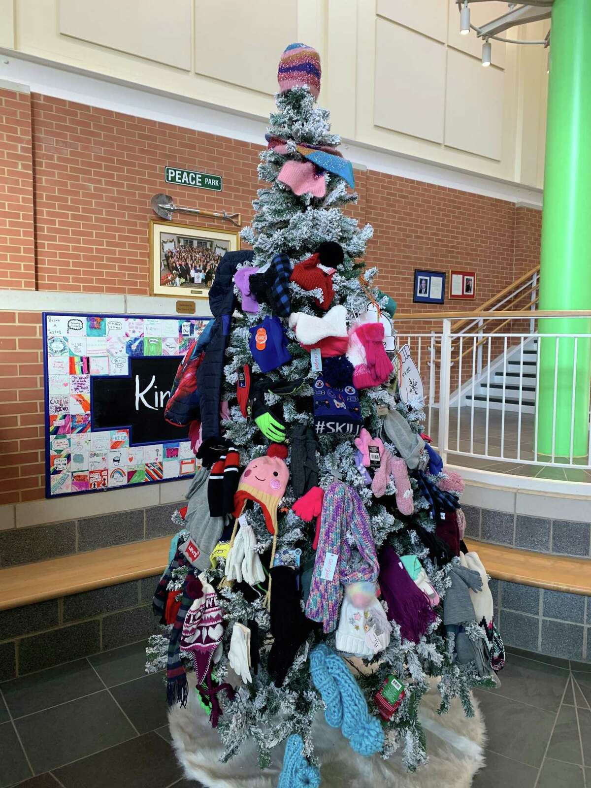 Frenchtown Elementary School's PTA called upon families during the month of December to help families in need by donating new mittens, gloves, hats and/or scarves to keep hands and heads warm this winter. All donations were hung on the Winter Giving Tree at Frenchtown, where two large trees were decorated. The PTA distributed the items on Friday, Dec. 20, to those families.