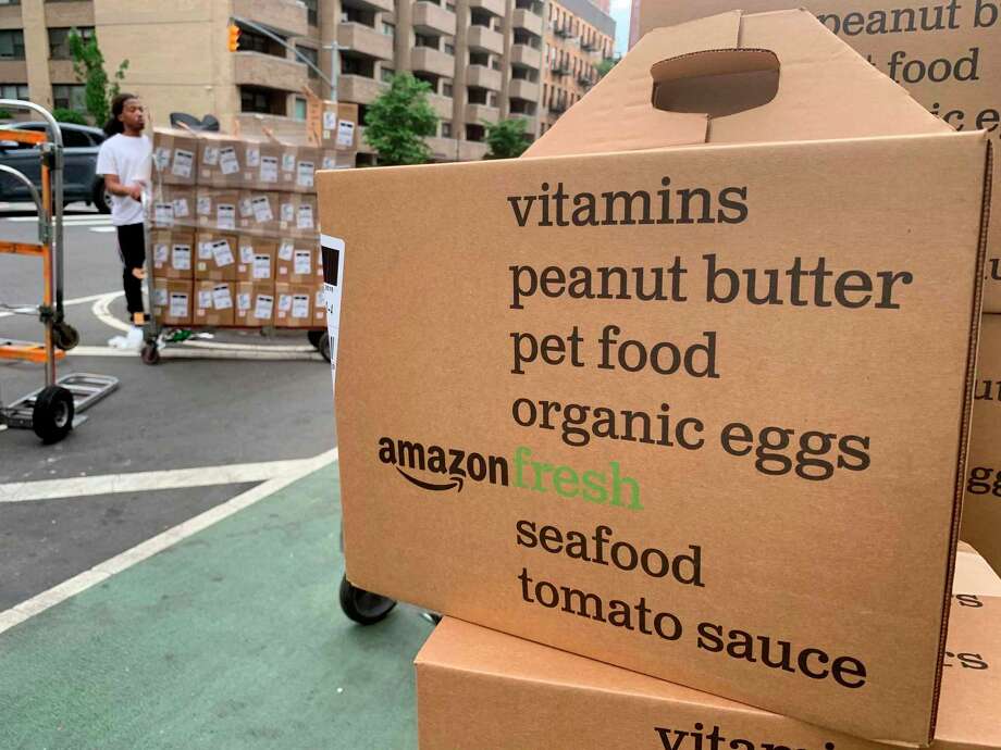 Amazon’s online grocery delivery service, Amazon Fresh, is now available to Prime members in San Antonio. Photo: Jenny Kane /Associated Press / Copyright 2019 The Associated Press. All rights reserved.