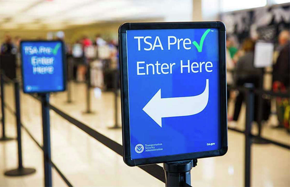 TSA PreCheck line entry.