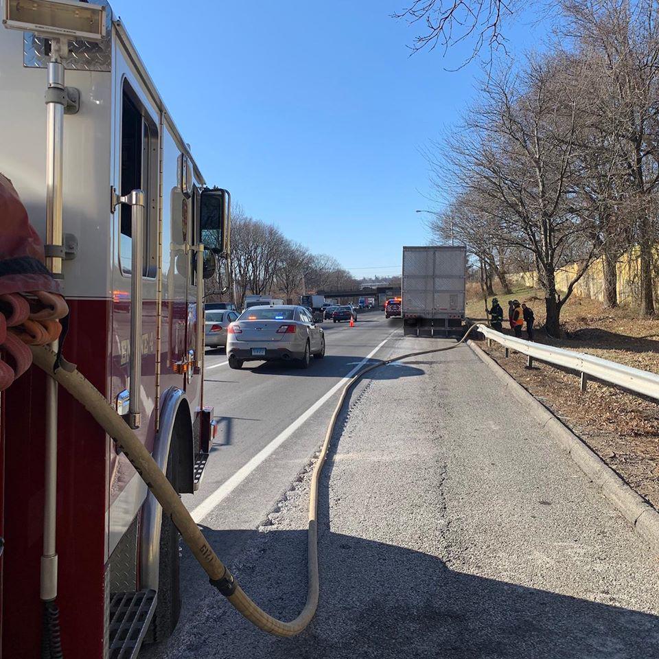 Overheated truck brakes led to fire on I95 in Westport