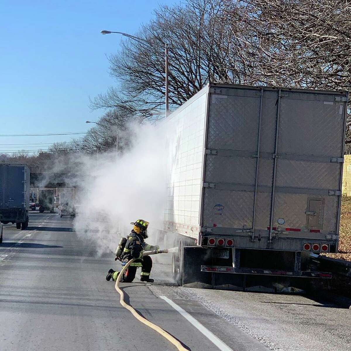 Overheated truck brakes led to fire on I-95 in Westport