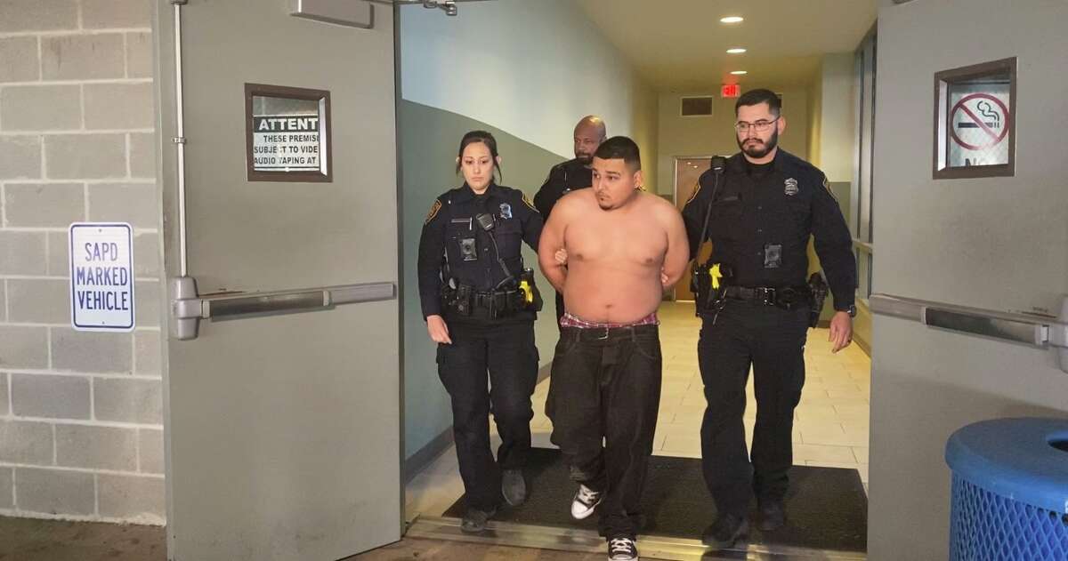 Jorge Lopez, 23, has been arrested in connection to the death of a San Antonio ISD police officer who was killed off duty while working security at a Southeast Side restaurant Saturday morning, Dec. 21, 2019. San Antonio police say Lopez is being charged with capital murder.