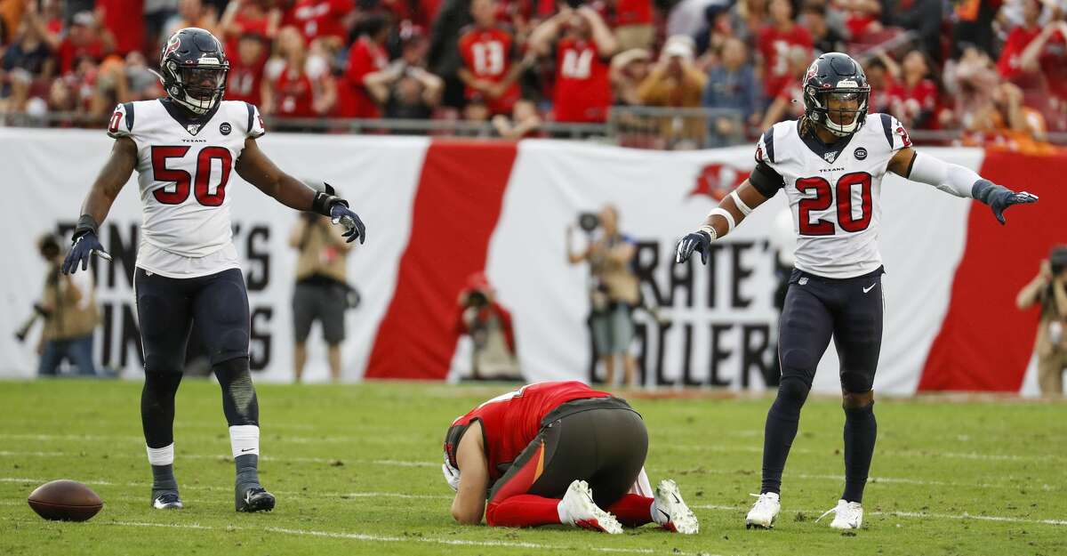 Short-handed Houston Texans use safety Justin Reid as kicker to