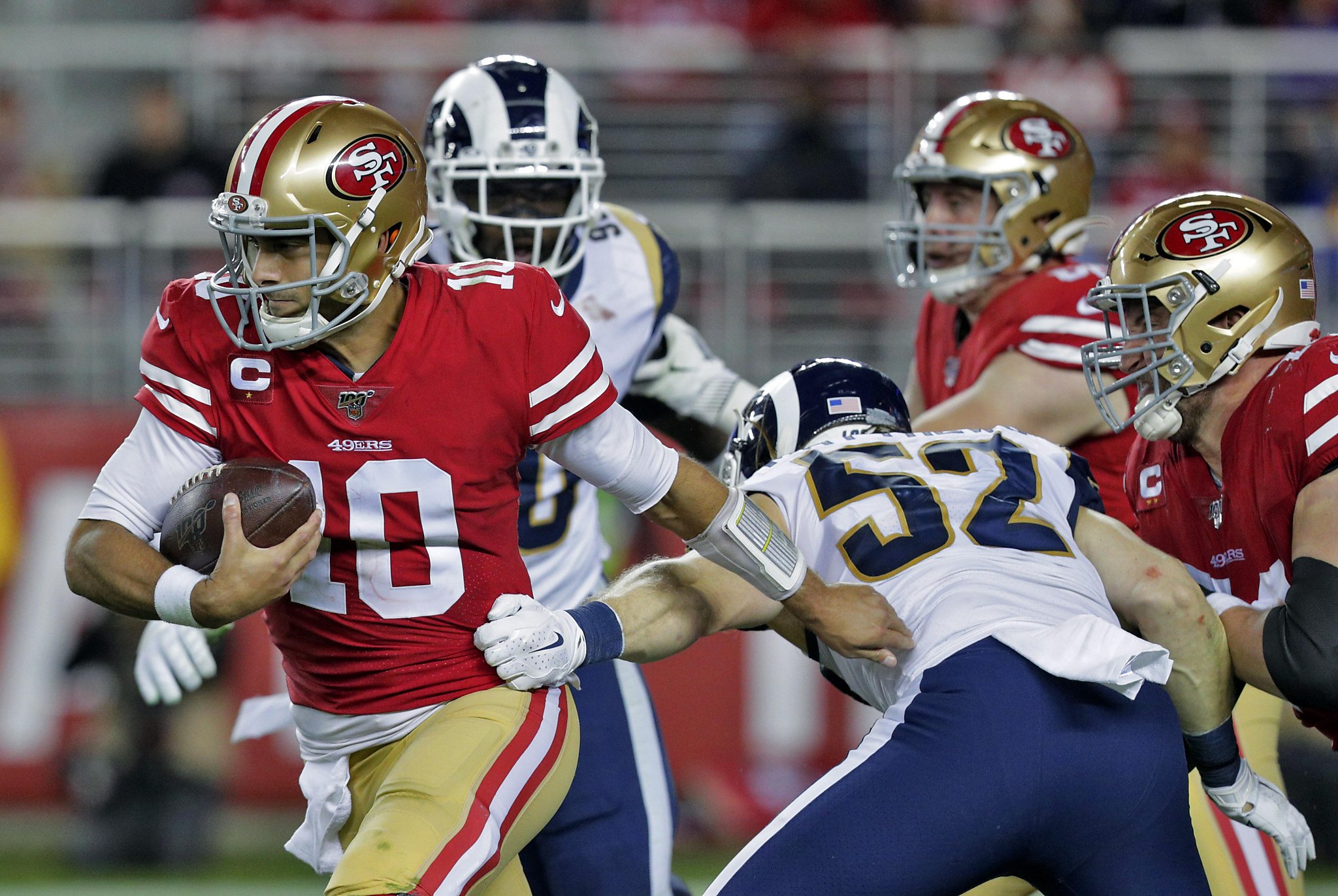 49ers Beat Rams 34-31 On Garoppolo’s Passes, Gould’s Kick