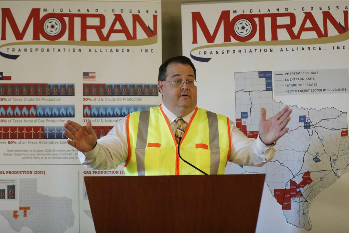 MOTRAN: I-14 Part Of Strong Year - Midland Reporter-Telegram 2 James Beauchamp, President of the Midland-Odessa Transportation Alliance, speaks during the MOTRAN annual meeting December 12, 2019 at the Odessa Marriott Hotel and Conference Center. MANDATORY CREDIT: The Oilfield Photographer, Inc.