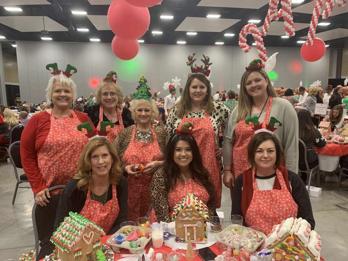 Gingerbread: Lisa Morgan, back row from left, Kathy Young, Cathie Broten, Melissa Durgin and Andrea Madrid; Diane Williams, front row from left, Samantha Morrow and Laci Wylie