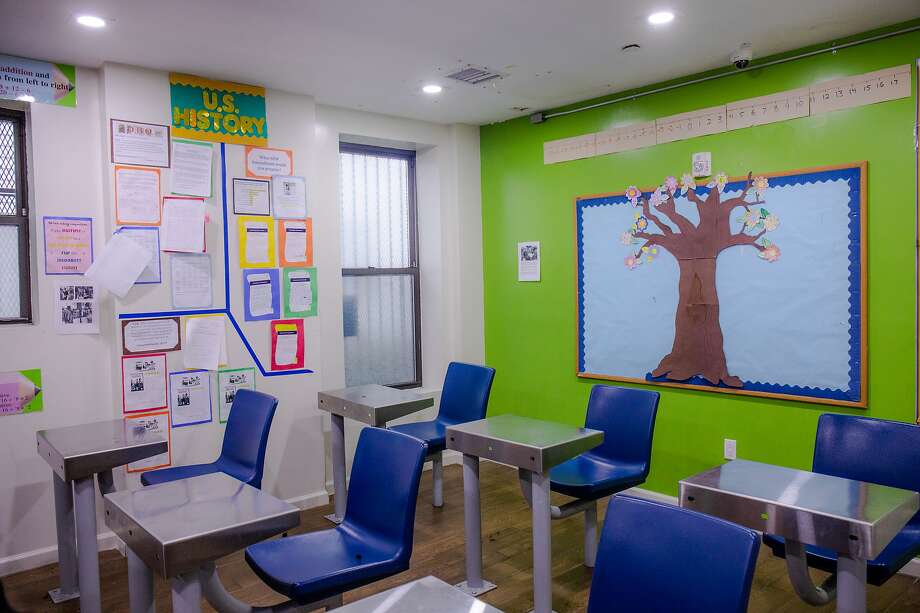 November 20 2019. Queens New York. The classroom at the Ozone park location.   In New York City, some youth home programs offer alternatives to youth incarceration, in an attempt to create a rehabilitation as opposed to punitive model for youth in the criminal justice system. On Tuesday afternoon, the Chronicle was given a tour of two Sheltering Arms shelter locations in Queens New York. Photo: Natalie Keyssar / Special To The Chronicle