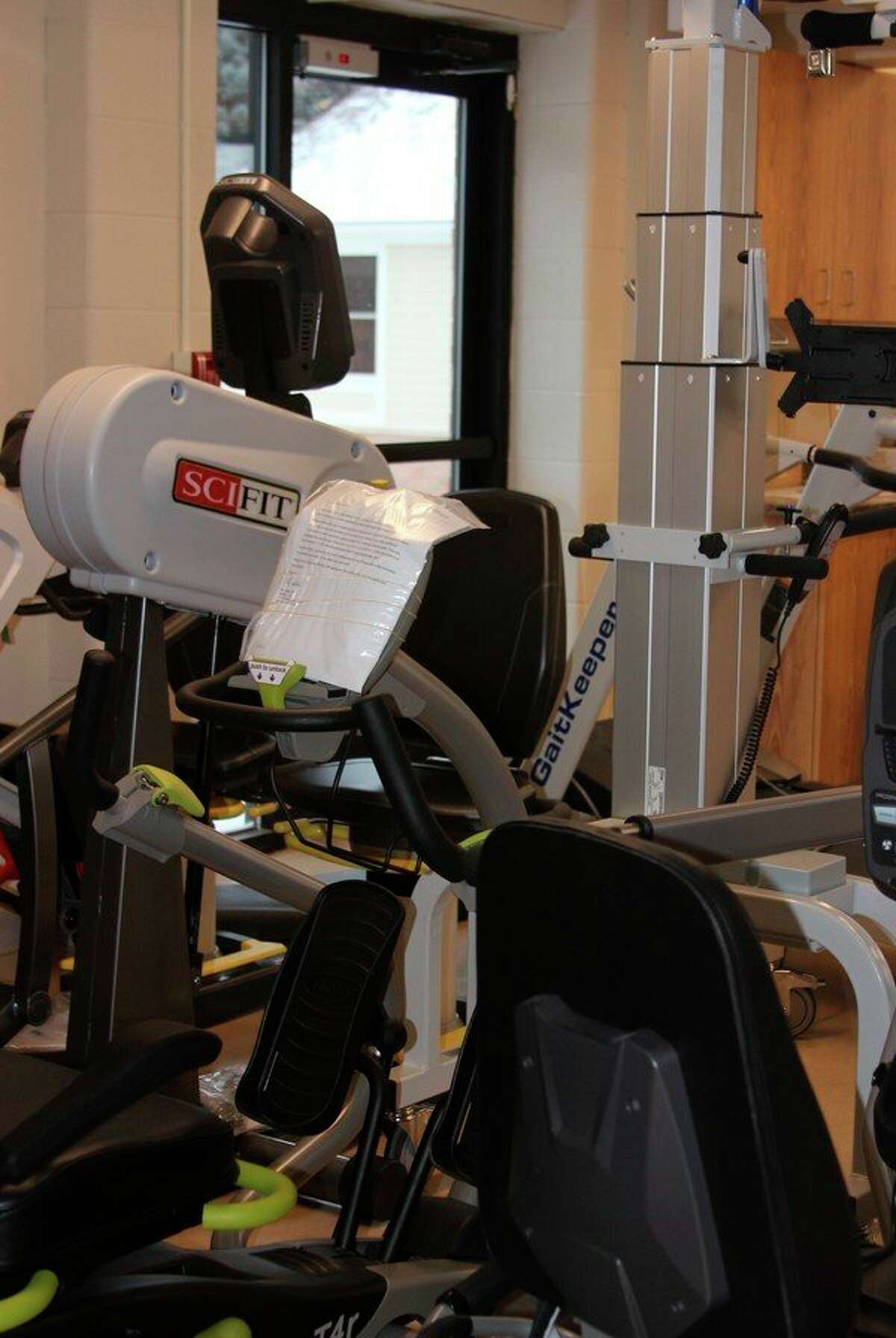 The Maples Medical Care Facility is turning the old cafeteria into a therapy gym, as part of the renovation process for what remains of the old building. (Photo/Colin Merry)