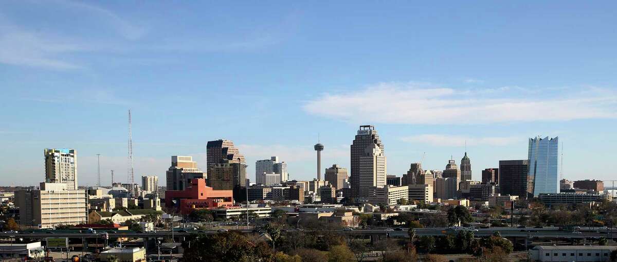 A view of San Antonio’s skyline is shown from Villa Tranchese. The 2020 census, which is still ongoing, aims to get a complete count of everyone living in the city, the state and the nation.