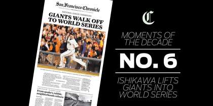 Memorable Moments Travis Ishikawa Launches Giants To The World Series Sfchronicle Com