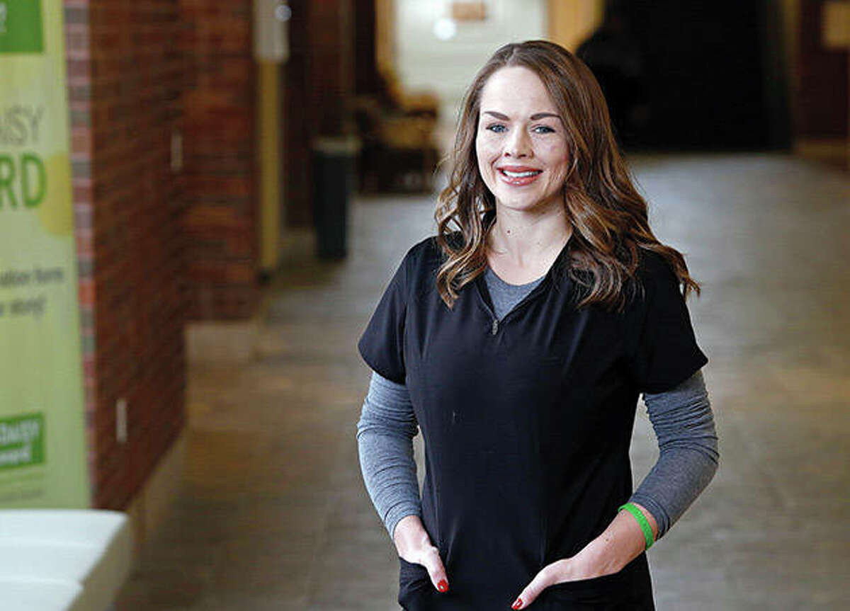 Blessing Hospital’s Intensive Care Unit registered nurse Kristen DeVine pushed for the hospital to start doing honor walks for organ donors after her younger sister died last summer.