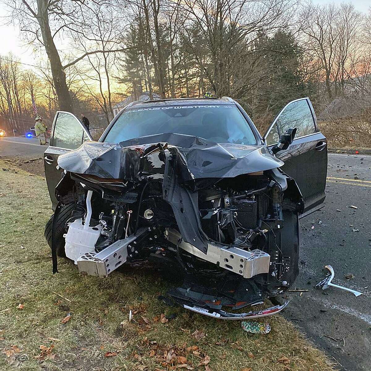 Brookfield crash took out utility pole