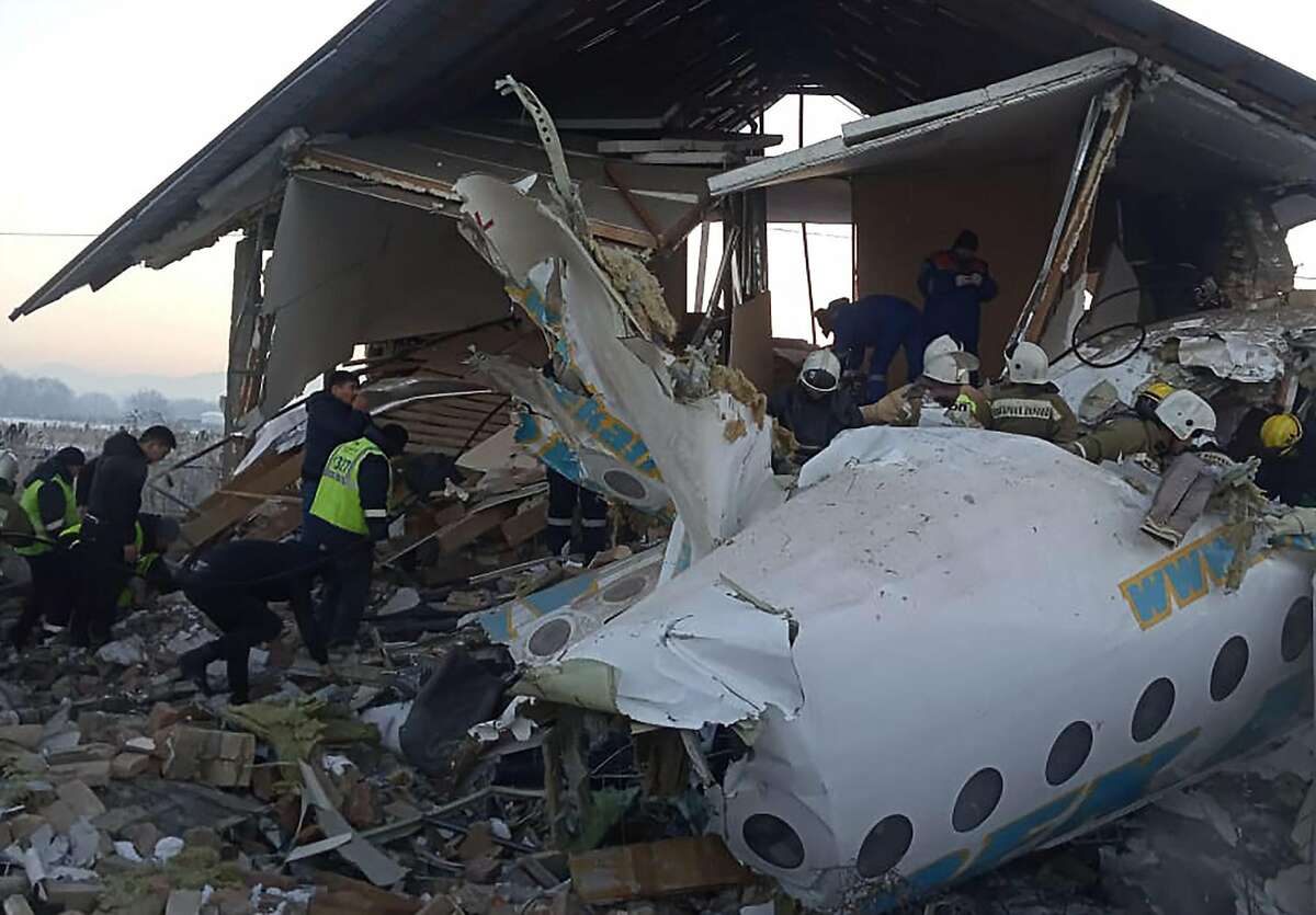 12 Killed, Dozens Hurt After Jetliner Crashes In Kazakhstan