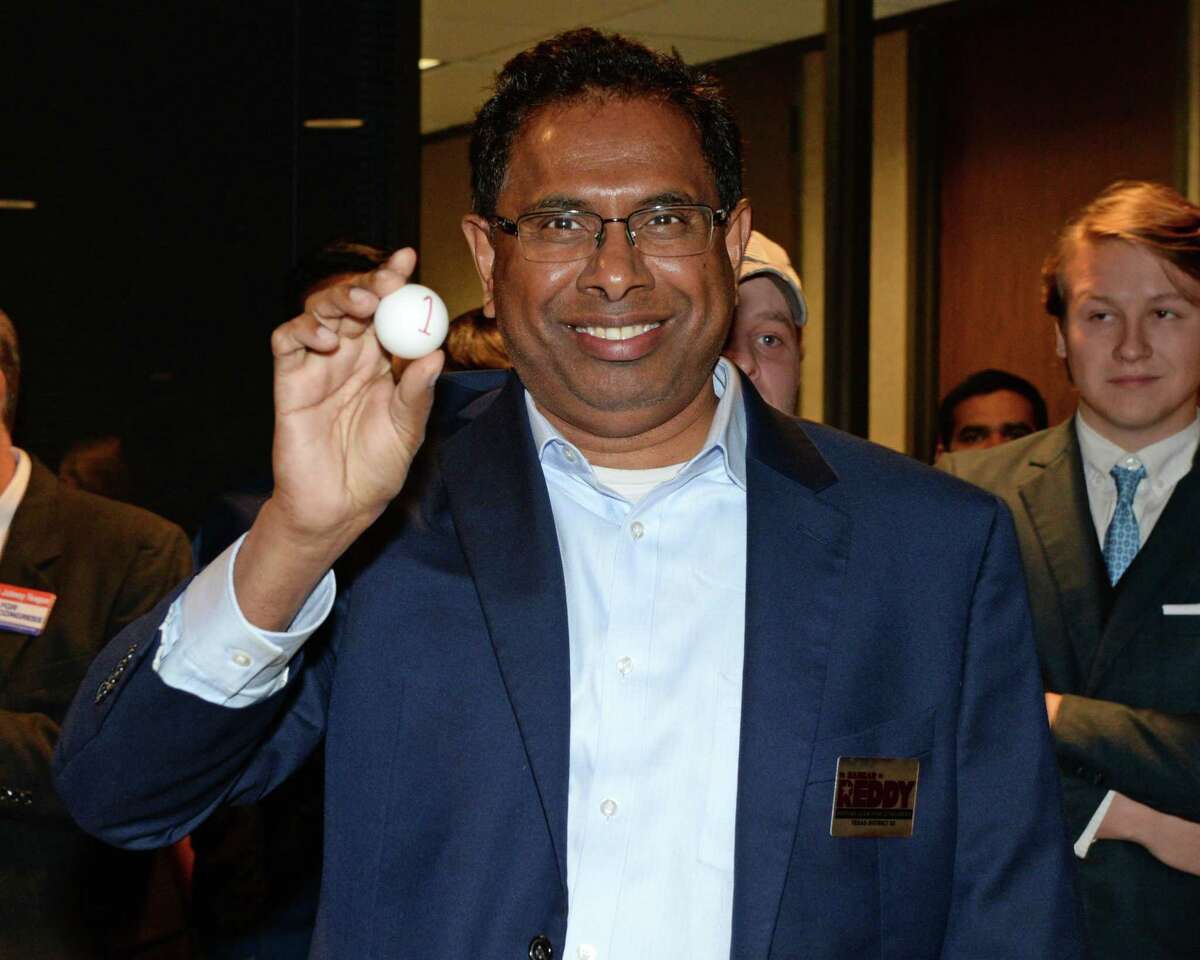 Bangar Reddy draws number one to and will appear first on the March 3, 2020 Ft. Bend County Republican primary ballot among candidates for U.S. Congressional District 22. Sugar Land, TX on Thursday, December 19, 2019.