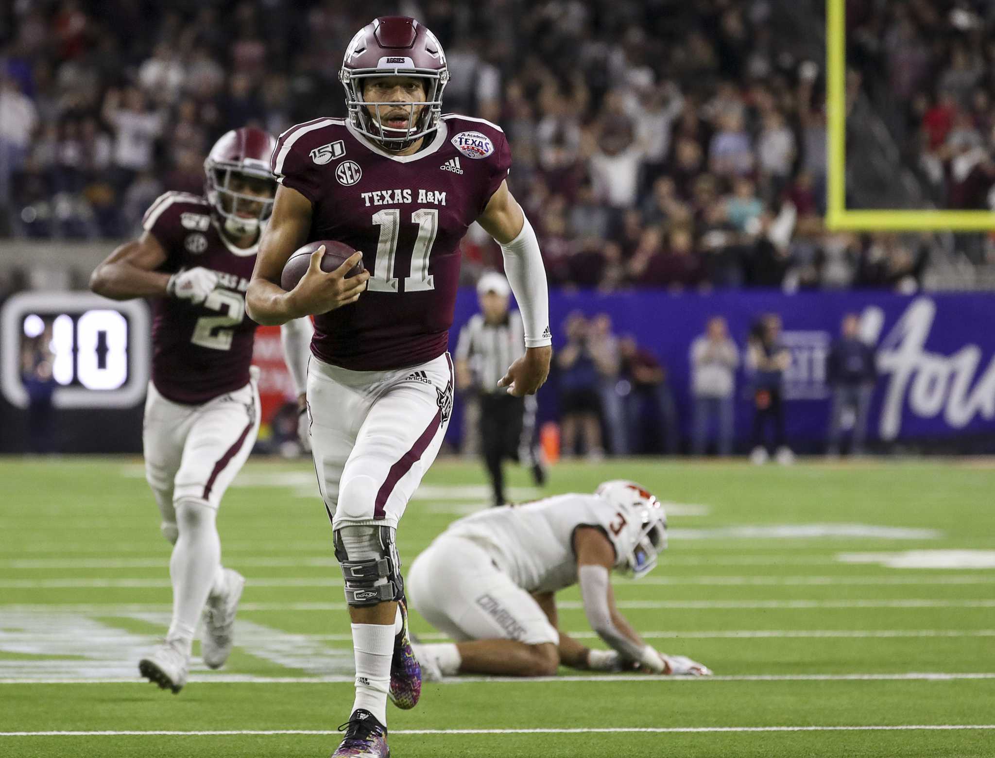 Kellen Mond leads Texas A&M past Oklahoma State in Texas Bowl