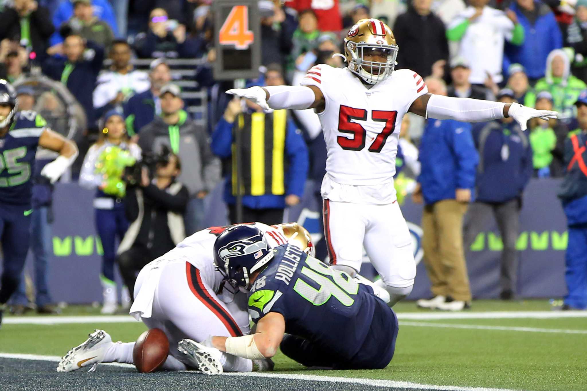 VIDEO: 49ers Stop Seahawks Inches Short of Goal Line to Win NFC West in  Dramatic Fashion