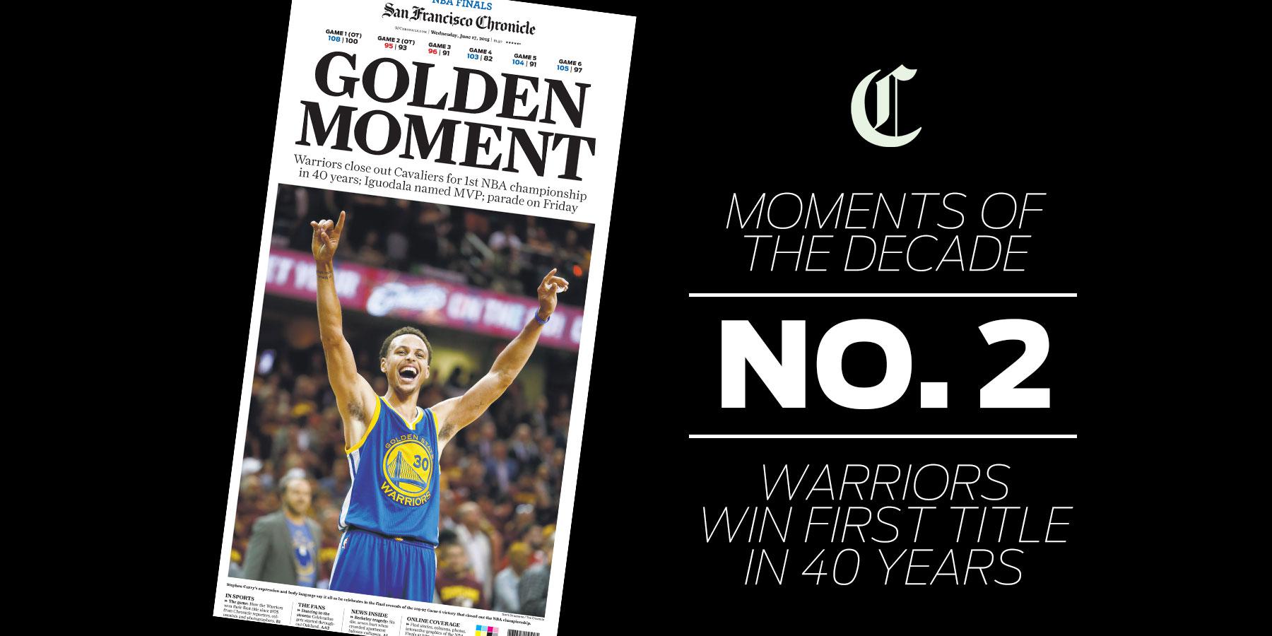 Golden State Warriors 2017 NBA Champions S.F. Chronicle 