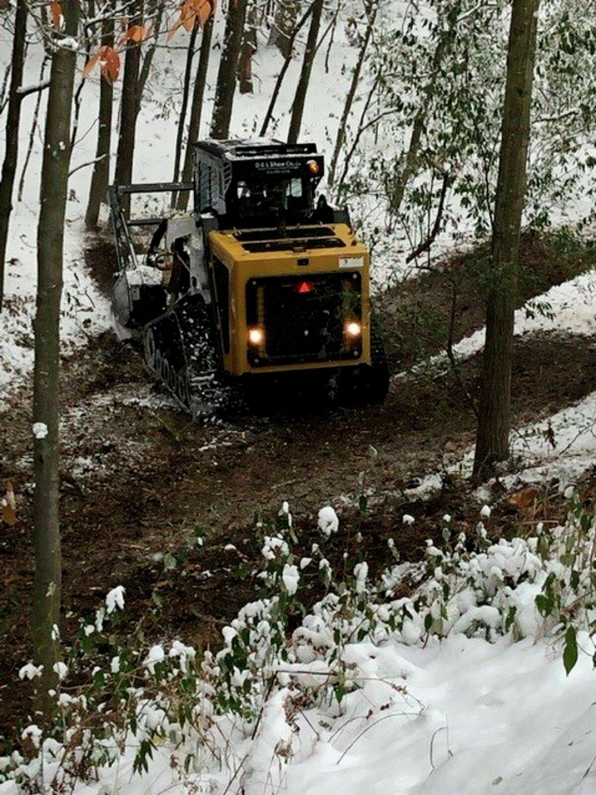 Heavy equipment was required to stop the spread of invasive vegetation at Magoon Creek Park. (Courtesy Photo)