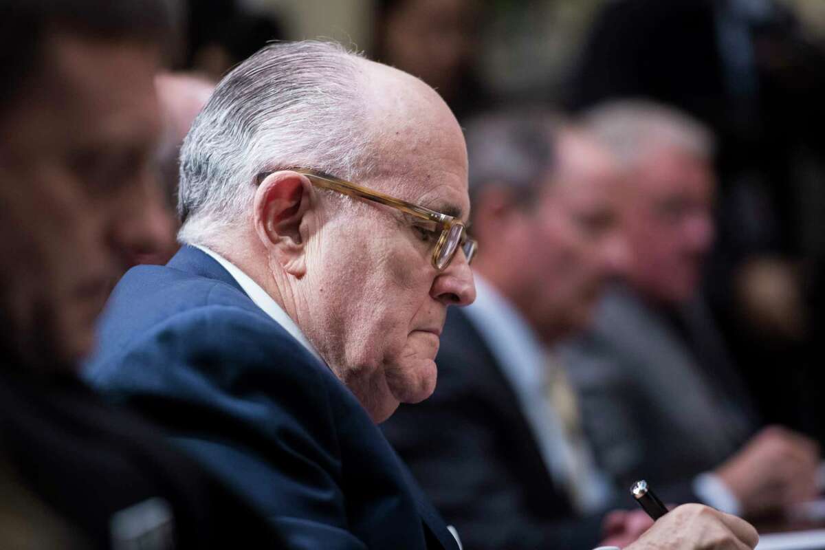 Rudy Giuliani at a White House meeting 2017.