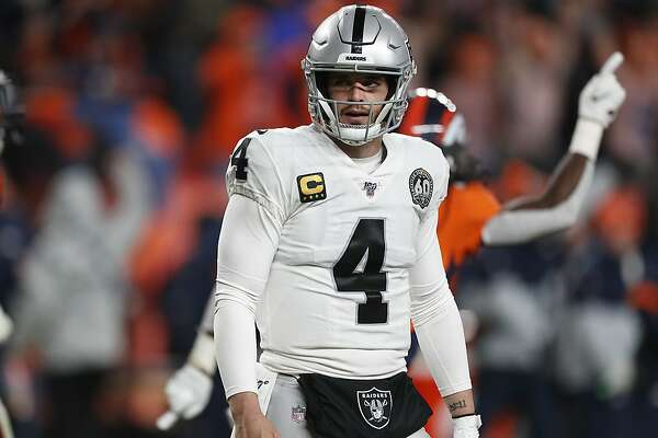 DEREK CARR CUSTOM OAKLAND RAIDERS COLOR RUSH JERSEY