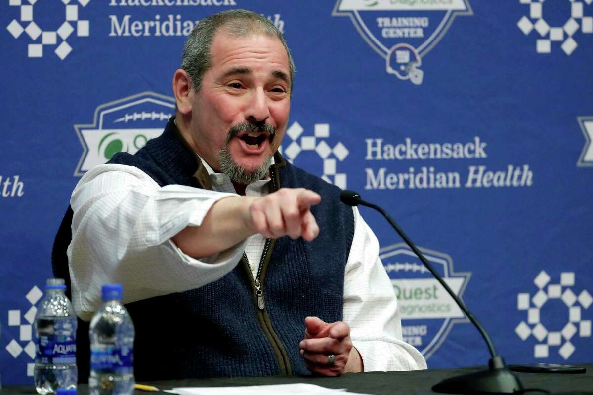 New York Giants general manager Dave Gettleman speaks during an end-of-season press conference at the NFL football team's training facility, Wednesday, Jan. 2, 2019, in East Rutherford, N.J.