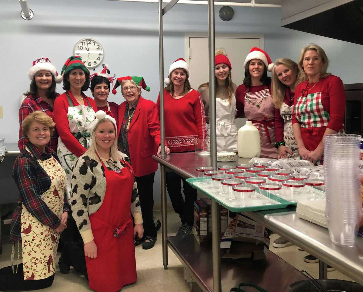 Wilton Woman's Club helps with the annual senior luncheon.