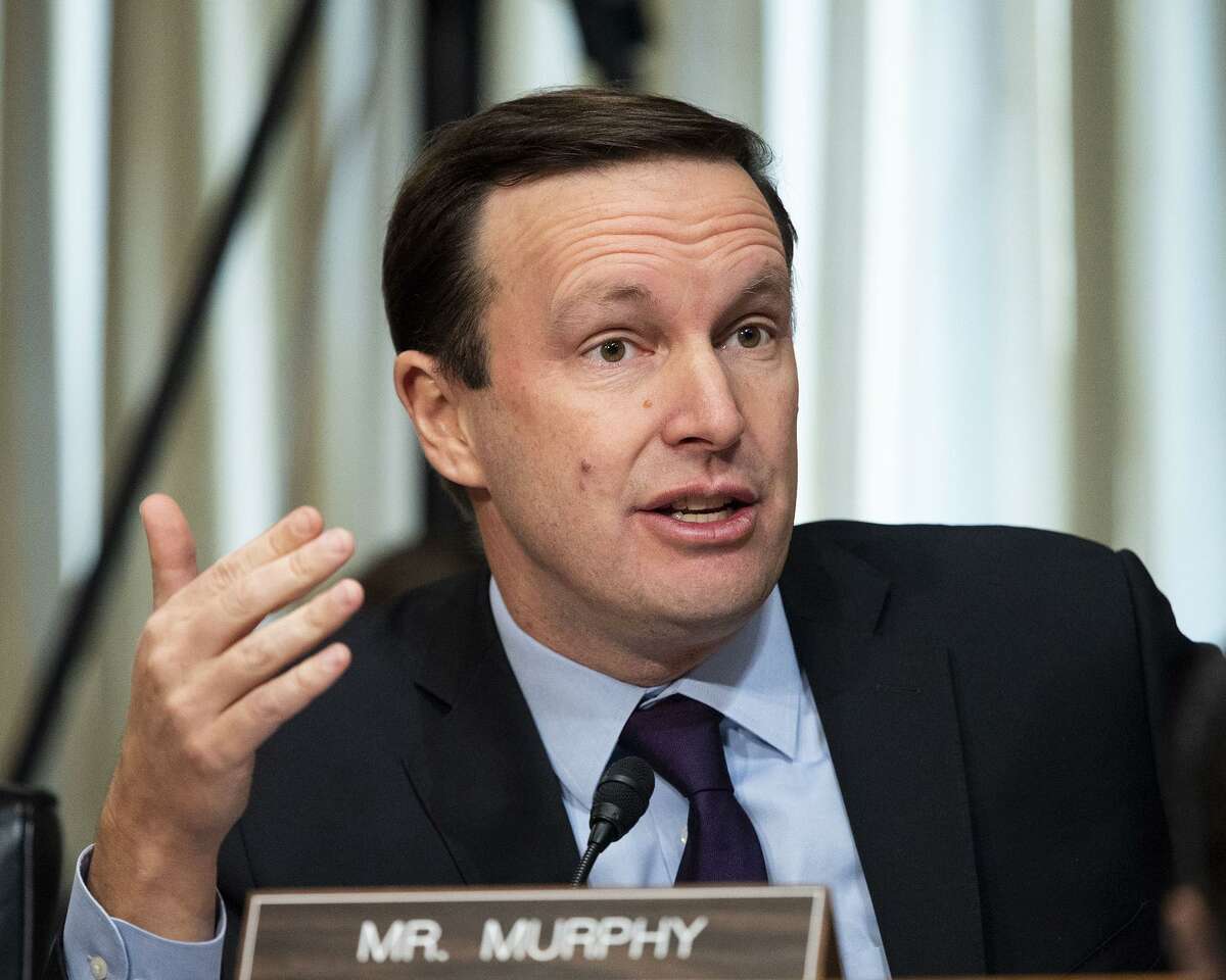 U.S. Sen. Chris Murphy (D-Conn.) at a Senate Foreign Relations Committee hearing on Dec. 3.