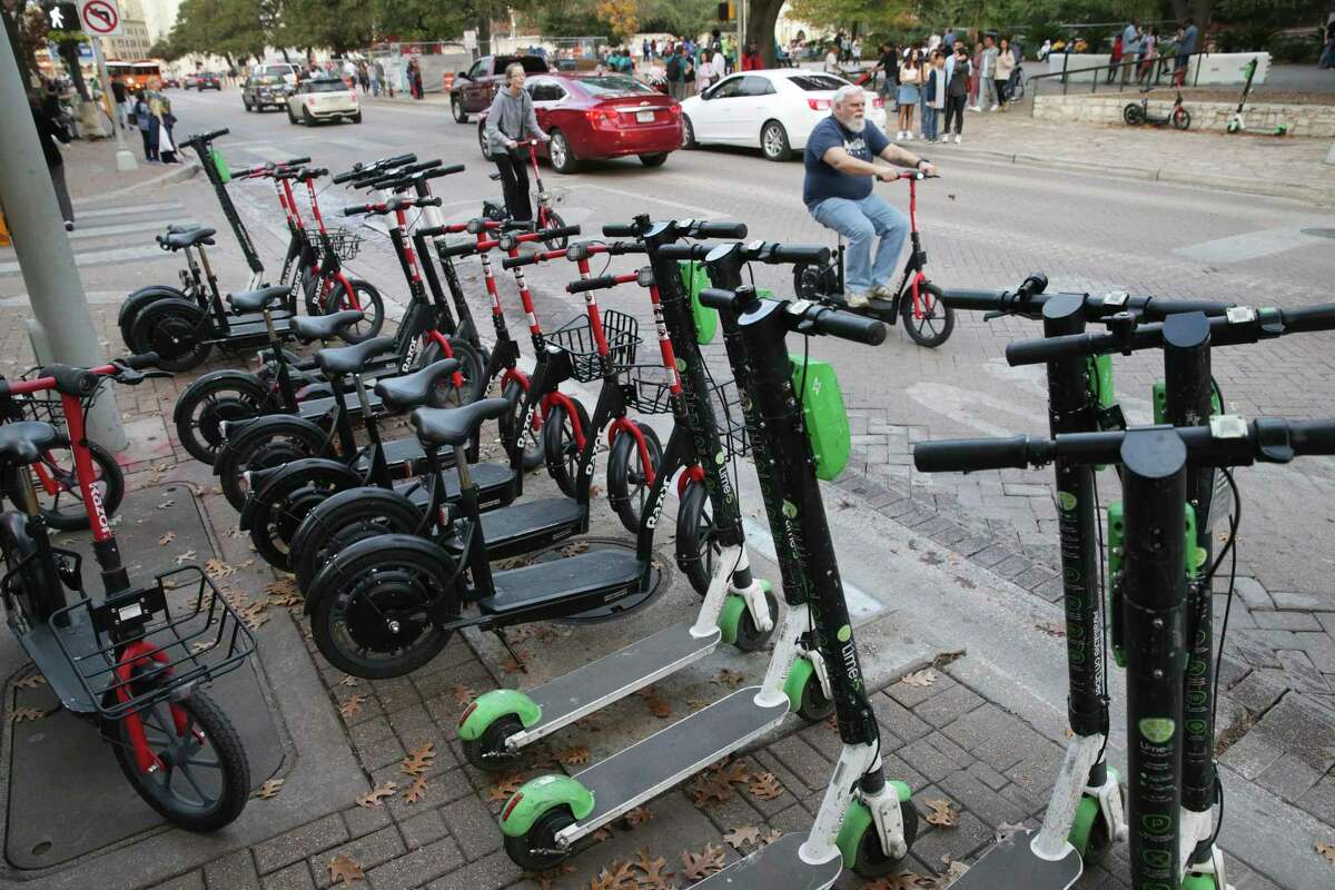 With crush of downtown visitors, scooter etiquette goes out the window