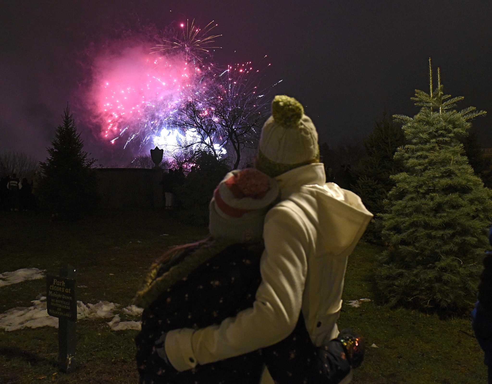 Saratoga Springs launches fireworks over parking garage on New Year's Eve