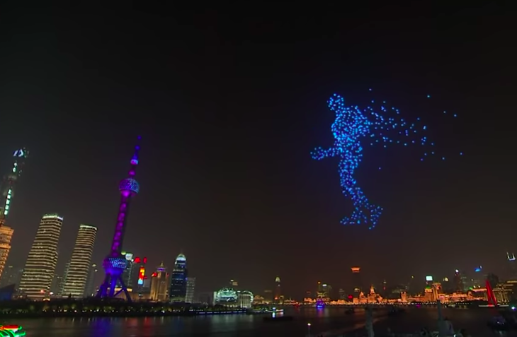 Watch Shanghai&#039;s incredible New Year&#039;s Eve drone show