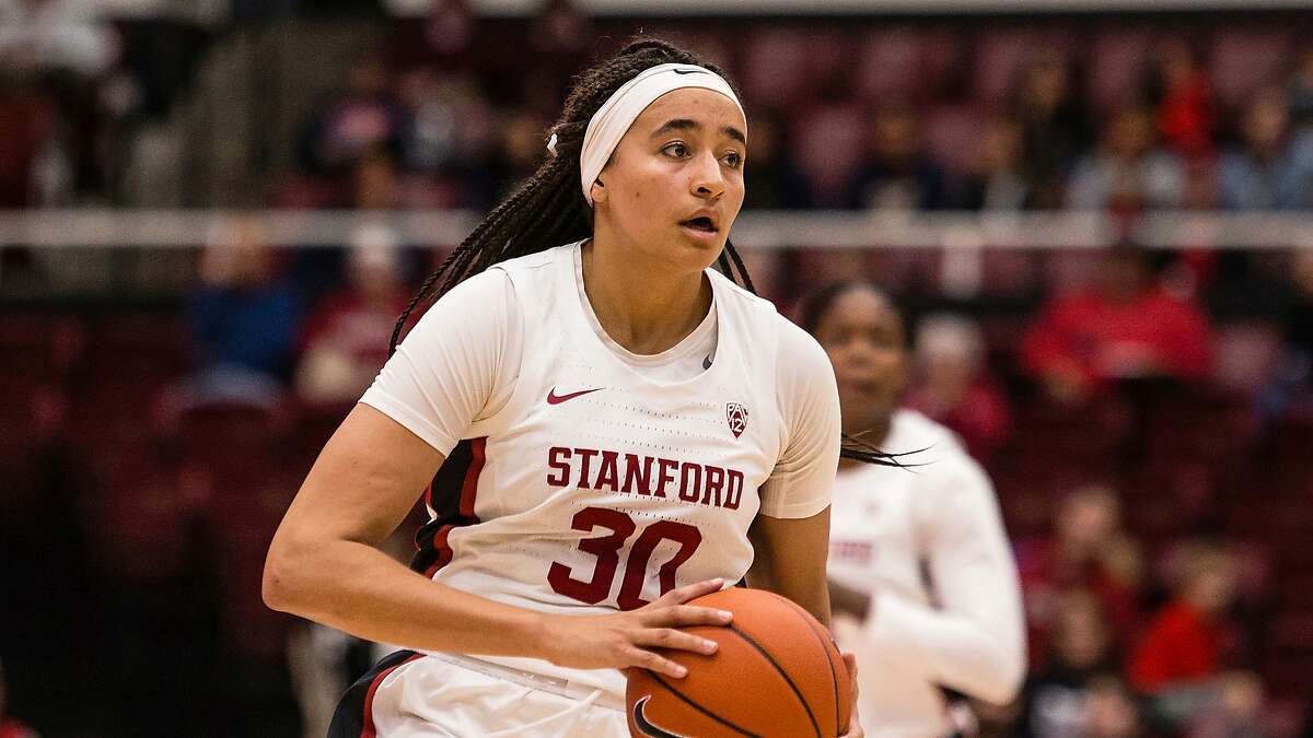 Stanford's Haley Jones during an NCAA women's basketball game on Sunday, Dec.15, 2019 in Palo Alto, Calif. (AP Photo/Tomas Ovalle)