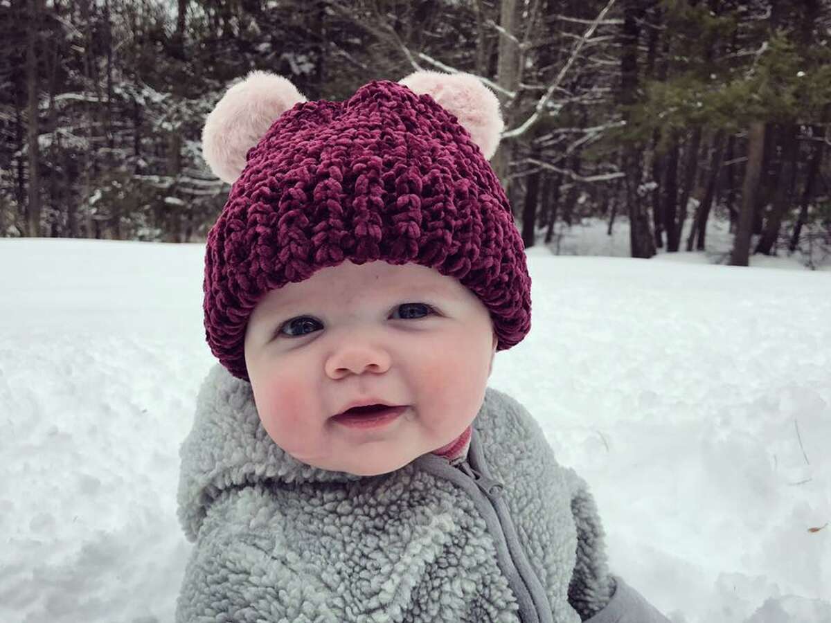 "Ellie’s first snow experience." Submitted to the Register Citizen by Facebook user Jenn Davis.