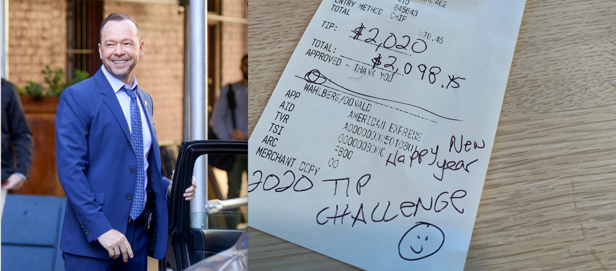 IHOP server given 2,020 tip by Donnie Wahlberg