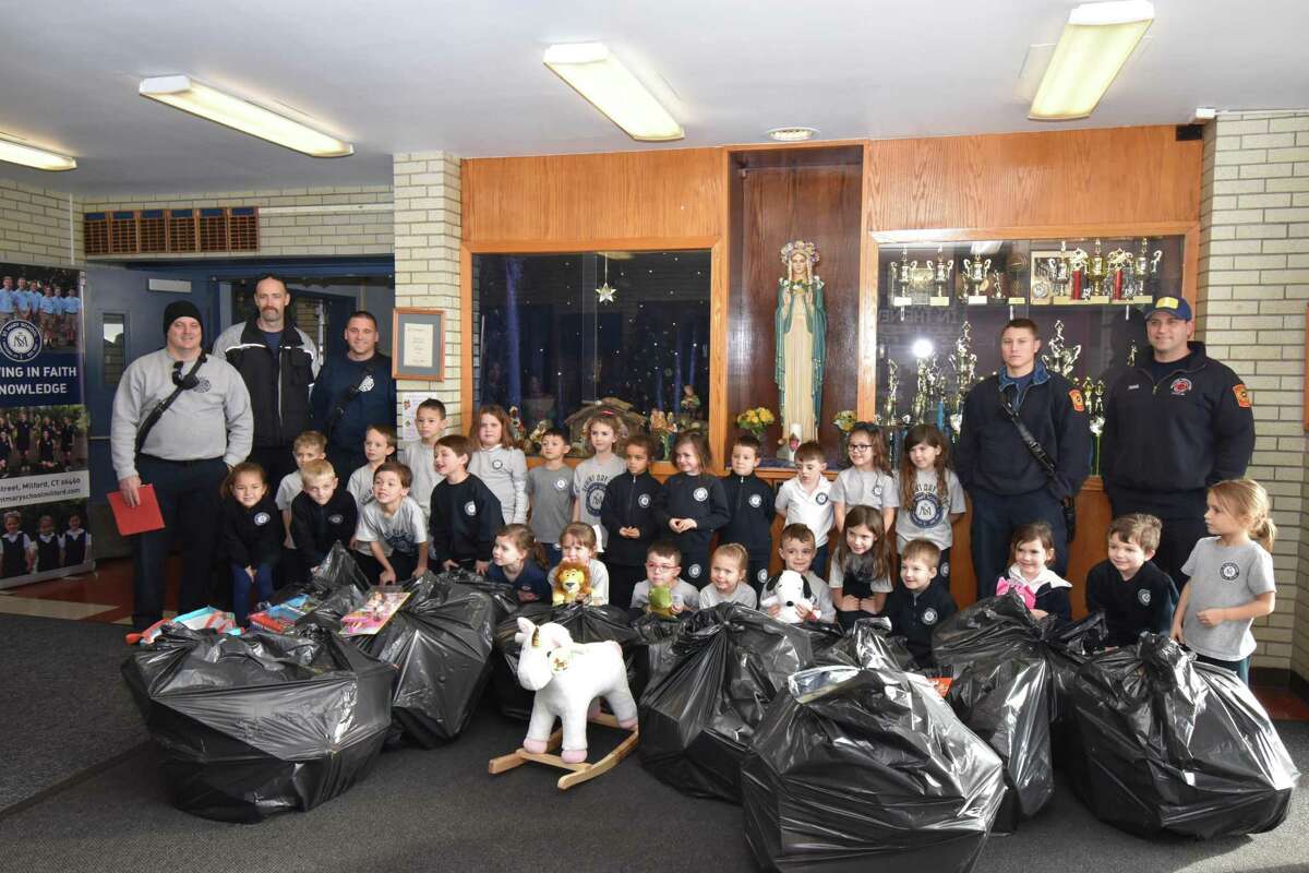 St. Mary School students and families donated toys to this year's Toys for Tots collection. St. Mary School has been donating to the organization for more than 20 years.