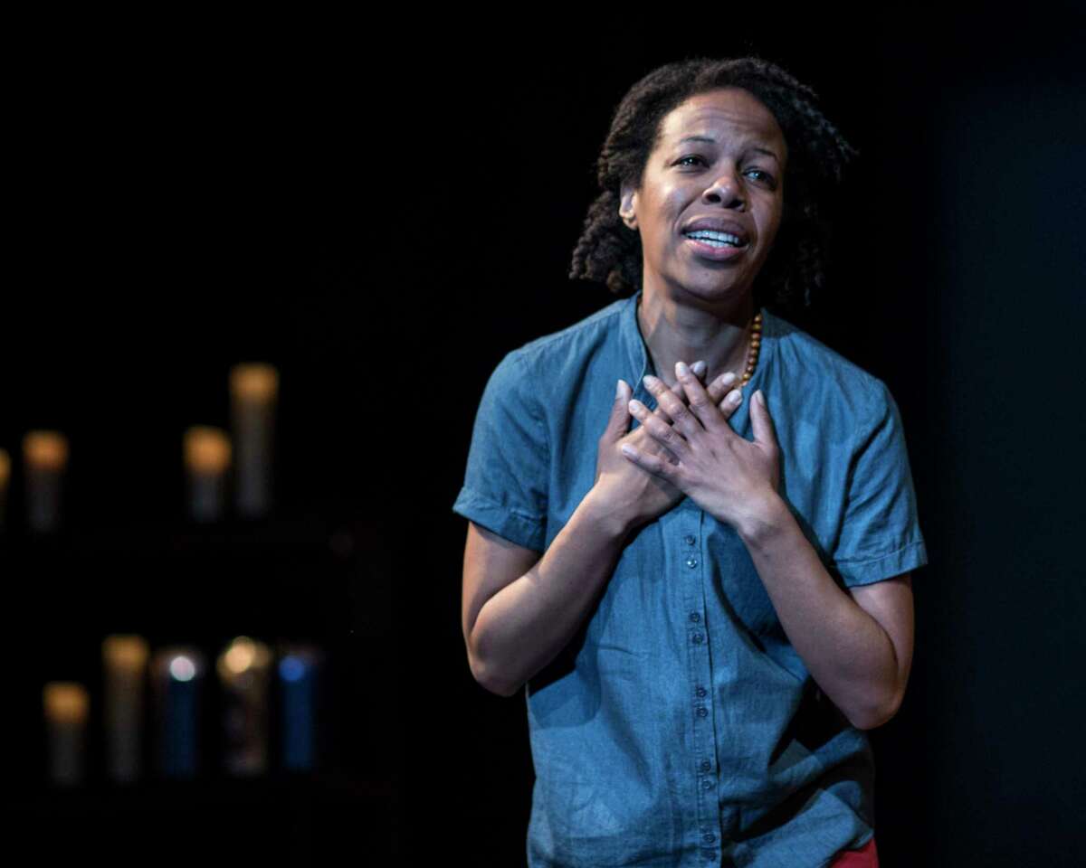 Nilaja Sun wrote and performs “Pike St.” at Hartford Stage.
