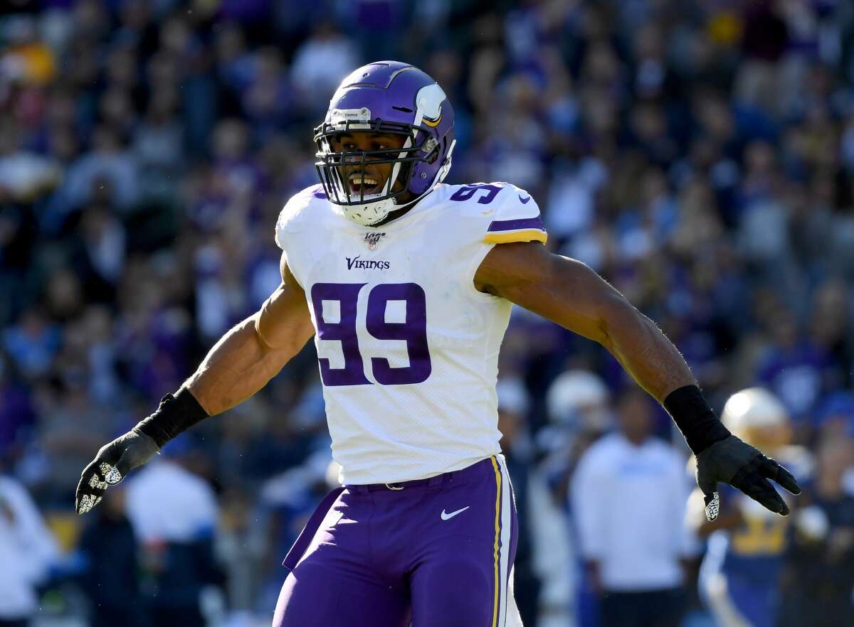 MINNESOTA VIKINGS Danielle Hunter, DE, Morton RanchThe two-time Pro Bowler has been in the top five in sacks with 14.5 in each of the past two seasons.