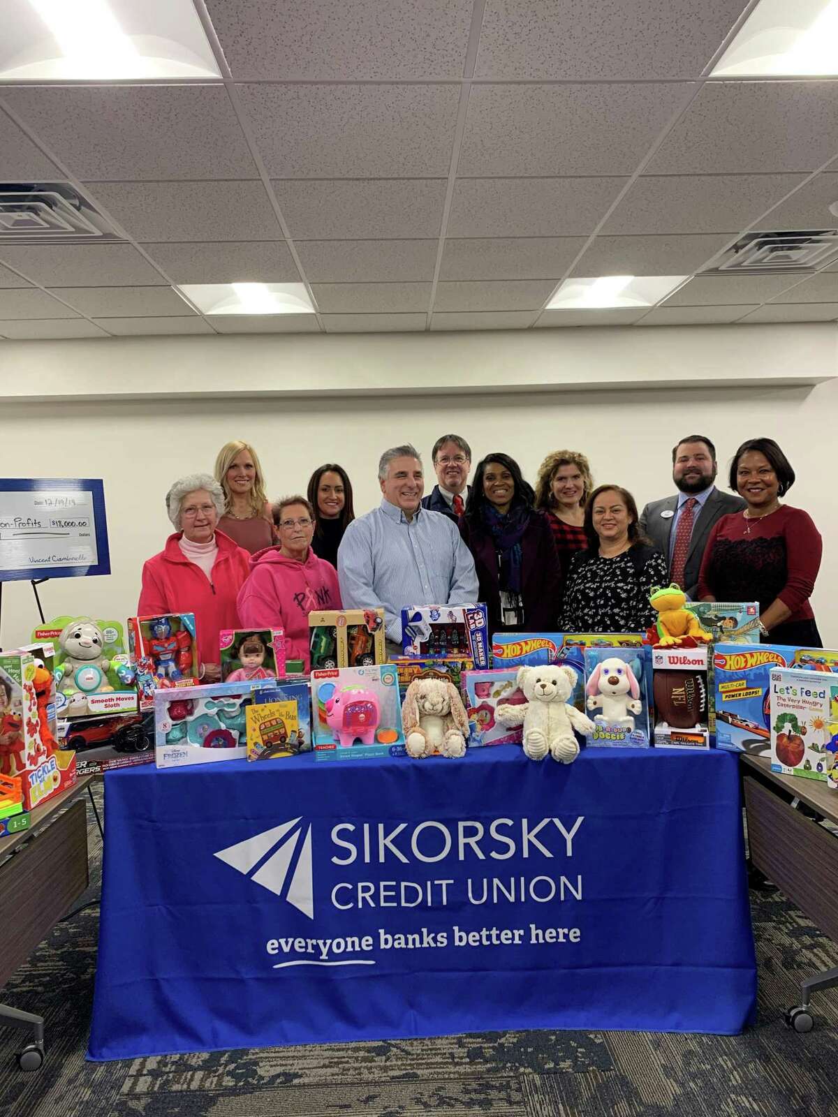 Sikorsky Credit Union collected more than 120 toys for childrenin the area for the holiday season.