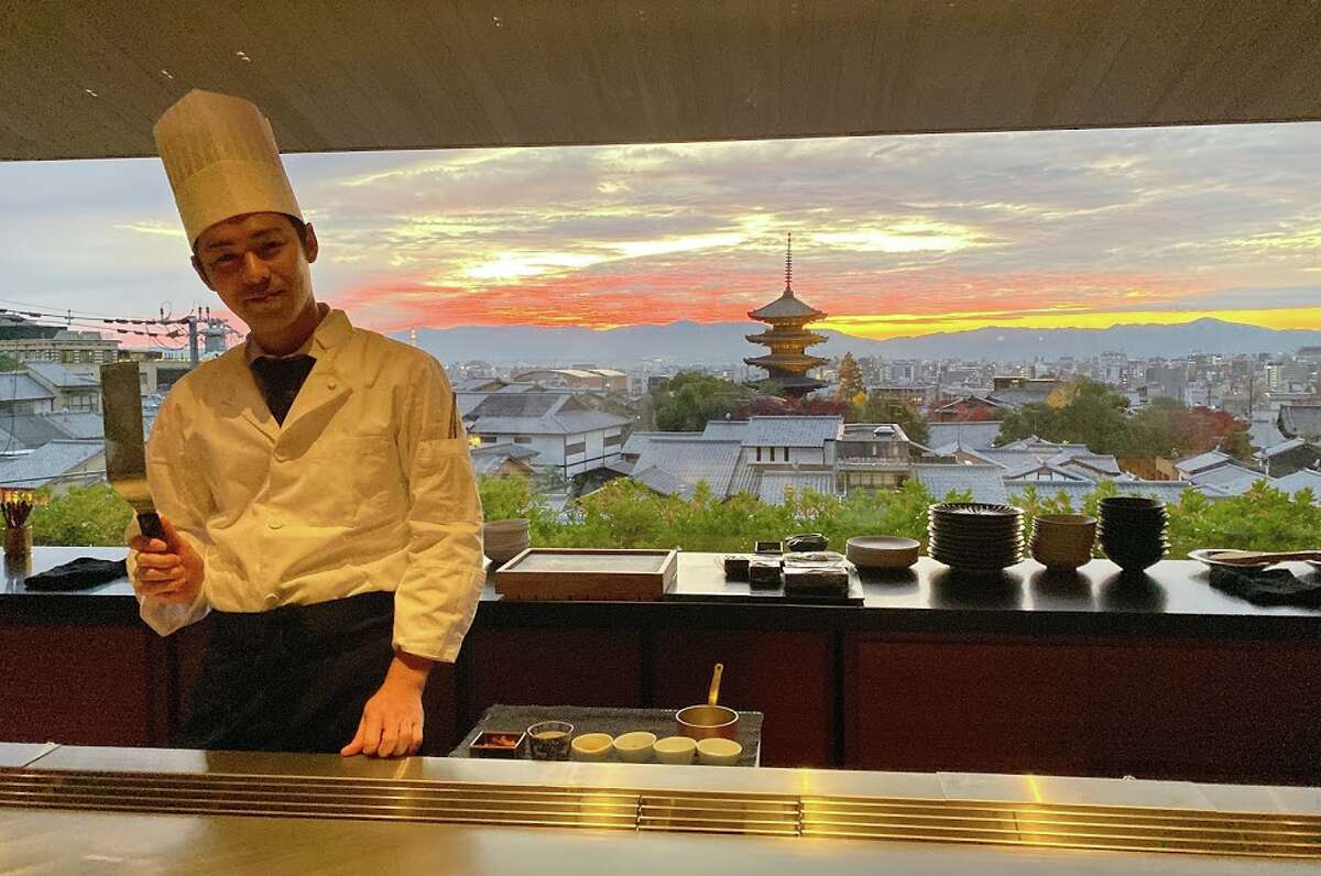 A stunningly delicious and scenic dinner at Yasaka at the brand new 70-room Park Hyatt Kyoto which opened in late 2019. Wow!