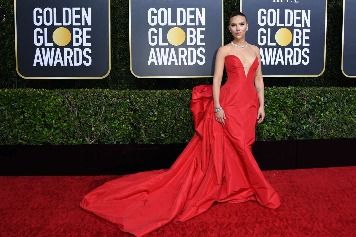 US actress Scarlett Johansson arrives for the 77th annual Golden Globe Awards on January 5, 2020, at The Beverly Hilton hotel in Beverly Hills, California.