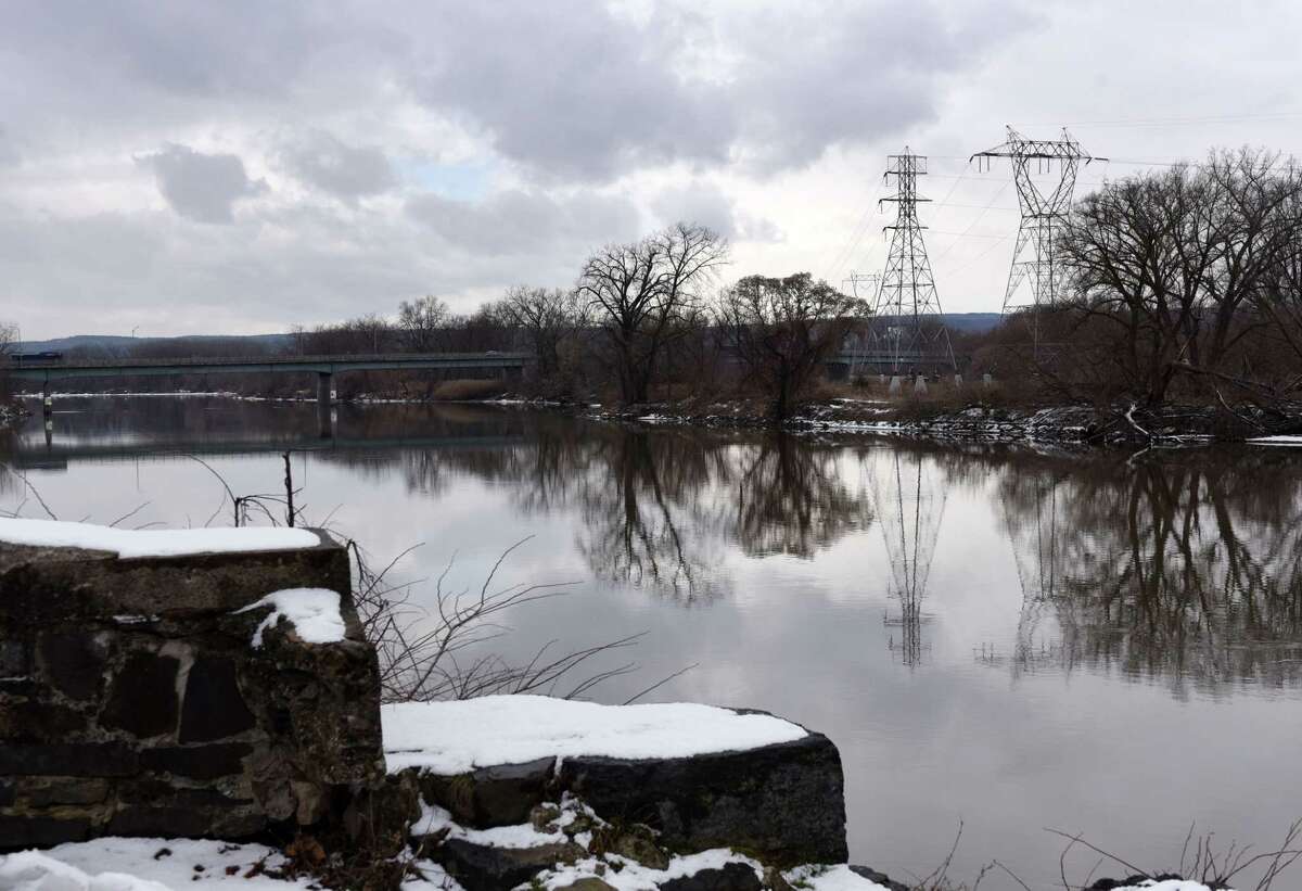 View of the Mohawk River looking west from Washington Avenue on Monday, Jan. 6, 2020, in the Stockade neighborhood of Schenectady, N.Y. The state on Monday proposed a massive overhaul of the Erie Canal that would see ice breakers put to use to break up the ice that frequently clogs the river. (Will Waldron/Times Union)