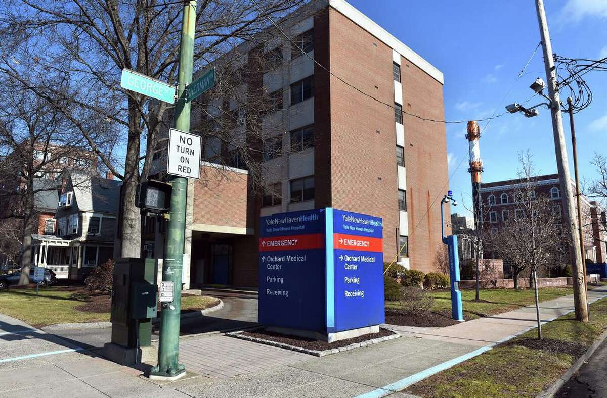 A 505,000-square-foot $838 million Neurosciences Center at Yale New Haven Hospital?•s St. Raphael campus is planned to be built near the corner of Orchard and George Street in New Haven as viewed on January 6, 2020.