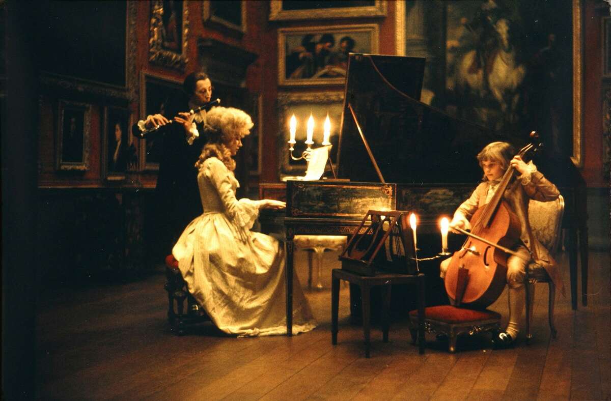 "Barry Lyndon," directed by Stanley Kubrick (GB/United States; 1973-75). Lady Lyndon (Marisa Berenson) plays the piano with her son, Bryan Patrick Lyndon (David Morley), with tutor Reverend Samuel Runt (Murray Melvin), in the background. © Warner Bros. Entertainment Inc. "Stanley Kubrick: The Exhibition" is organized by the Deutsches Filmmuseum, Frankfurt am Main, Christiane Kubrick, Jan Harlan, and The Stanley Kubrick Archive at University of the Arts London, with the support of Warner Bros. Entertainment Inc., Sony Columbia Pictures Industries Inc., Metro Goldwyn Mayer Studios Inc., Universal Studios Inc., and SK Film Archives LLC. On view June 30-October 30, 2016 at The Contemporary Jewish Museum, San Francisco.