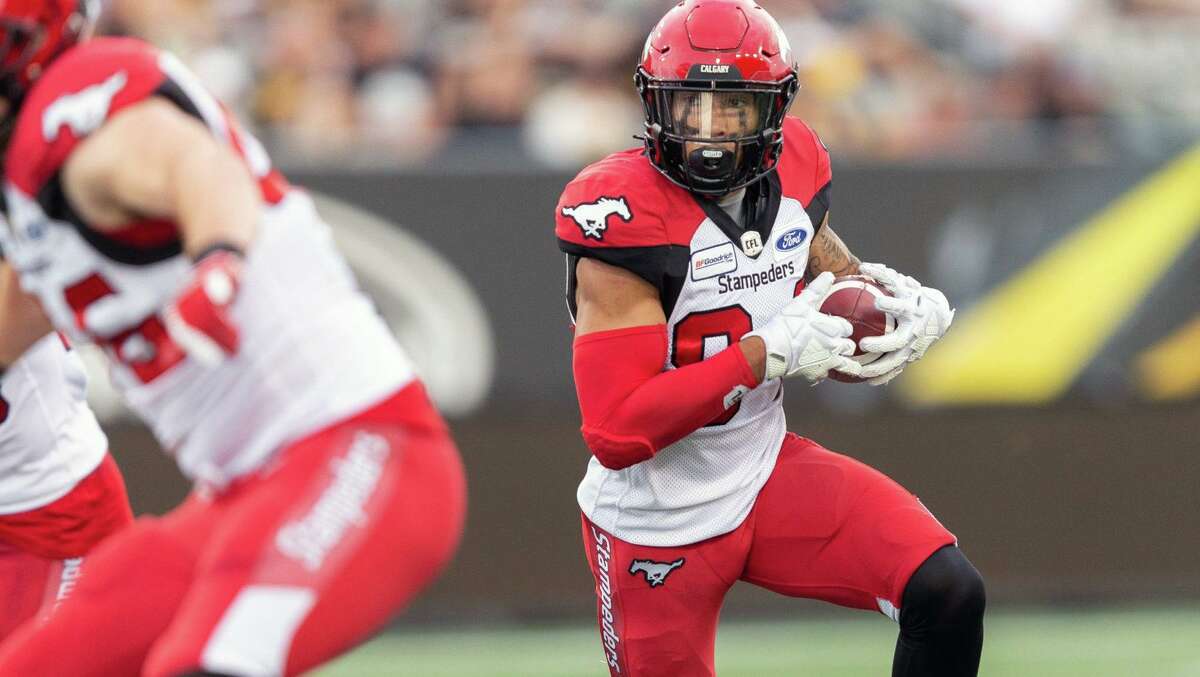 Former Calgary Stampeaders receiver Reggie Begelton. Photo courtesy of the Canadian Football League.