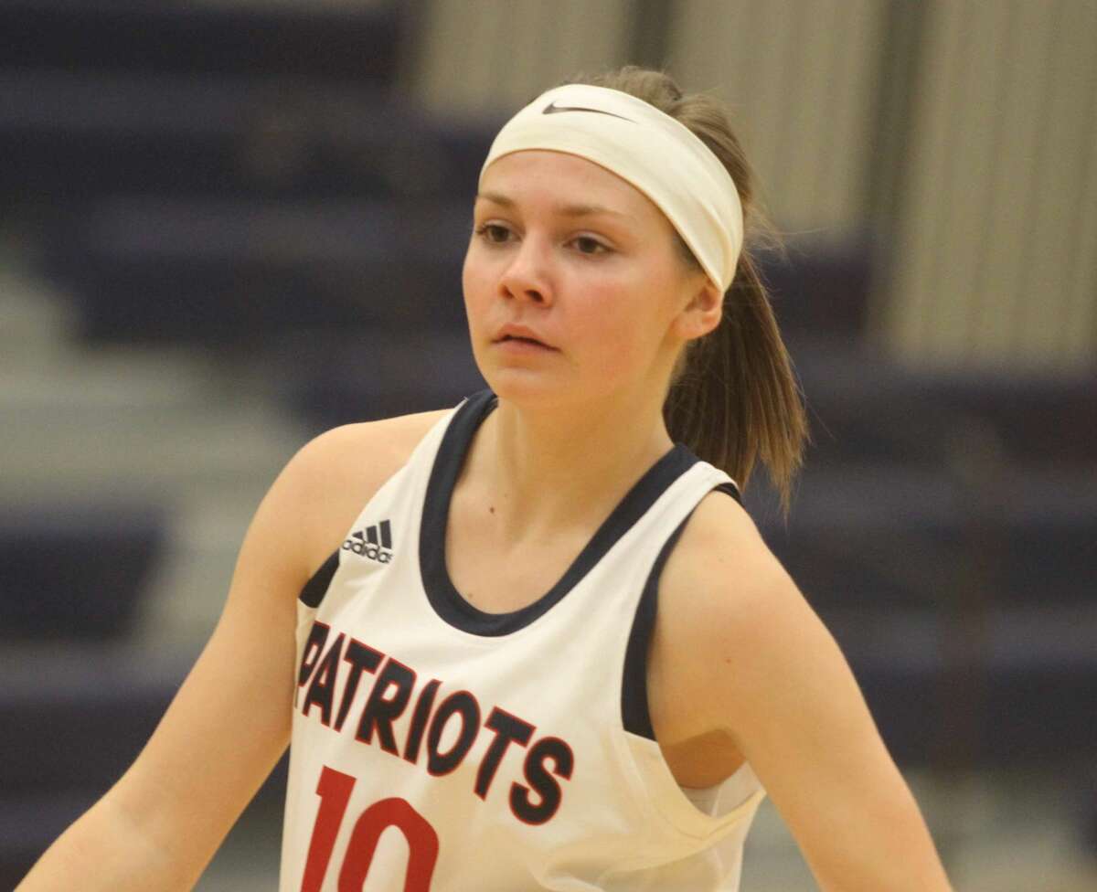 The USA Patriots girls basketball team defended home court in Monday's 33-25 victory over Sanford Meridian on Monday, Jan. 6.