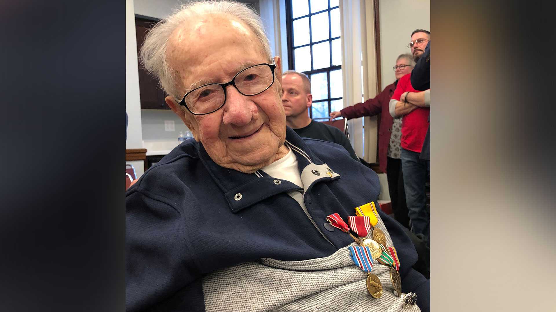 103-year-old WWII veteran awarded military medals 75 years after ...