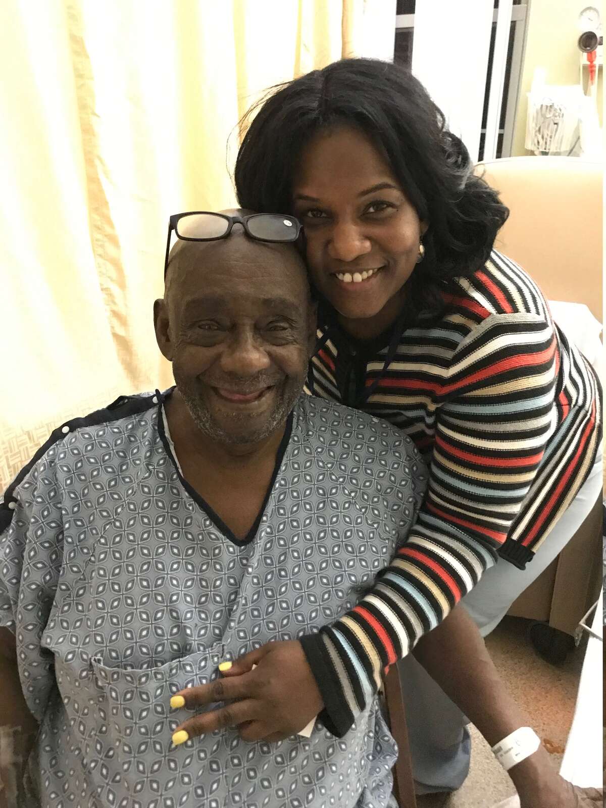 Leon Van Dyke and his niece, Monifa Johnson, a nurse at Albany Medical Center Hospital.