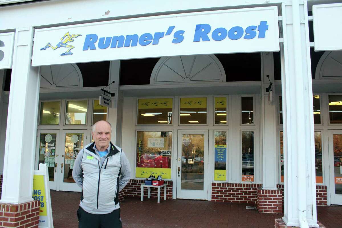 Steve Norris in front of the Runner's Roost.