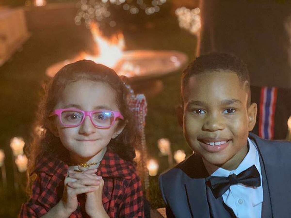 San Antonio girl Sammi Haney with ‘Raising Dion’ title star Ja’Siah Young at a Netflix party. Haney and Young will return to the Netflix series for its second season, which goes into production in 2020.